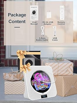 NφW [CD] Amazon.com: Desktop CD Player Portable with Bluetooth